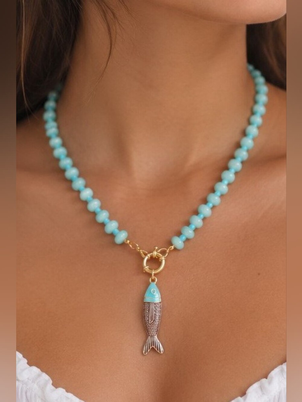 Sea Glass Catch Necklace